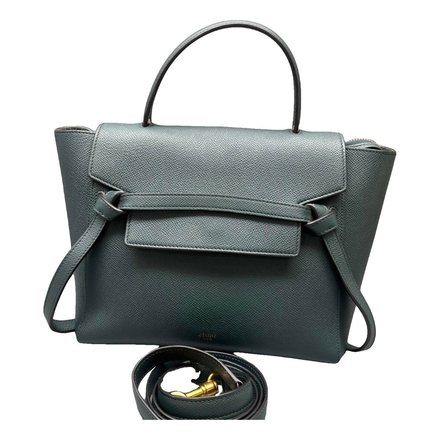 Belt leather handbag