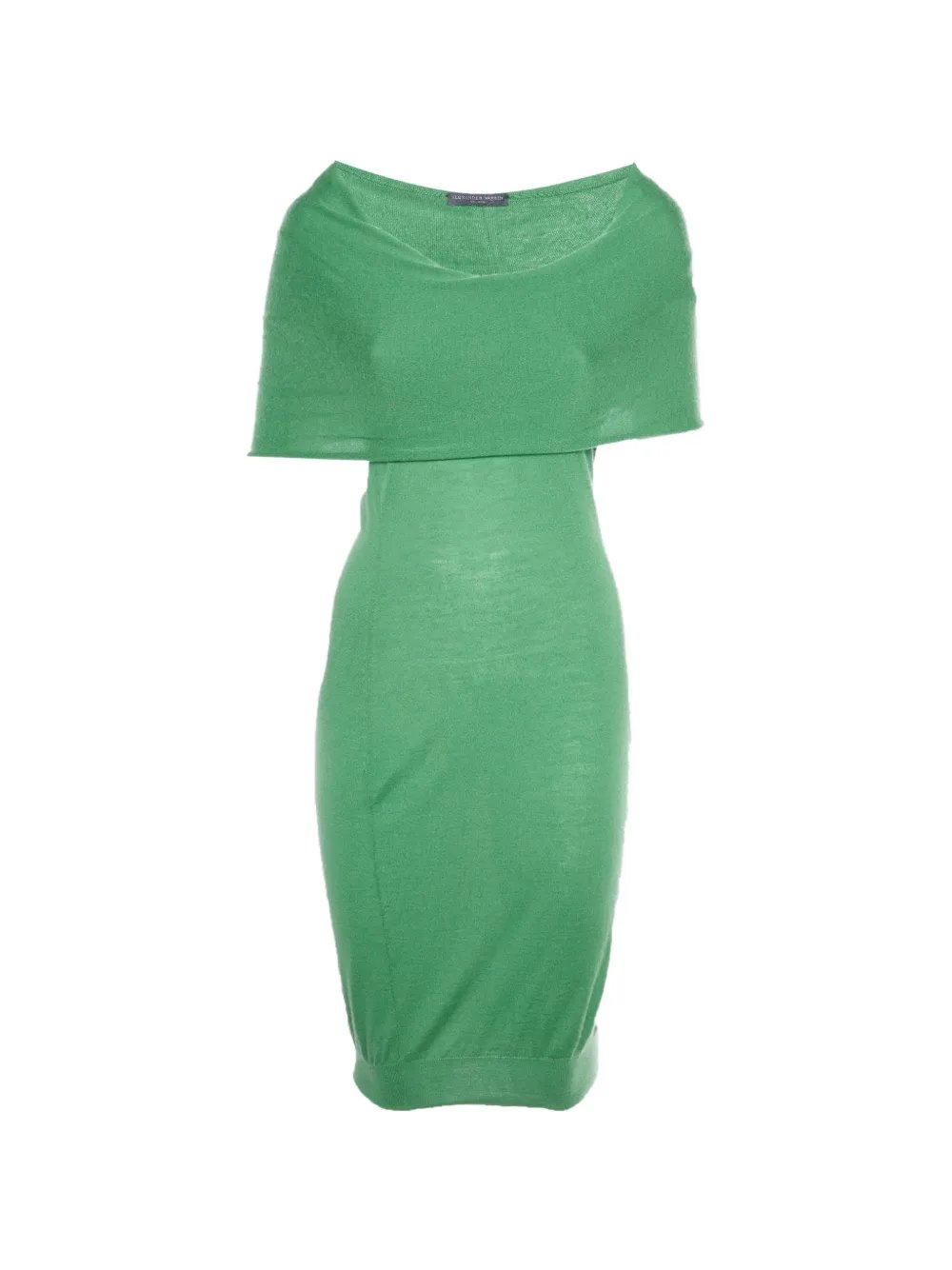 midi off-shoulder cashmere dress