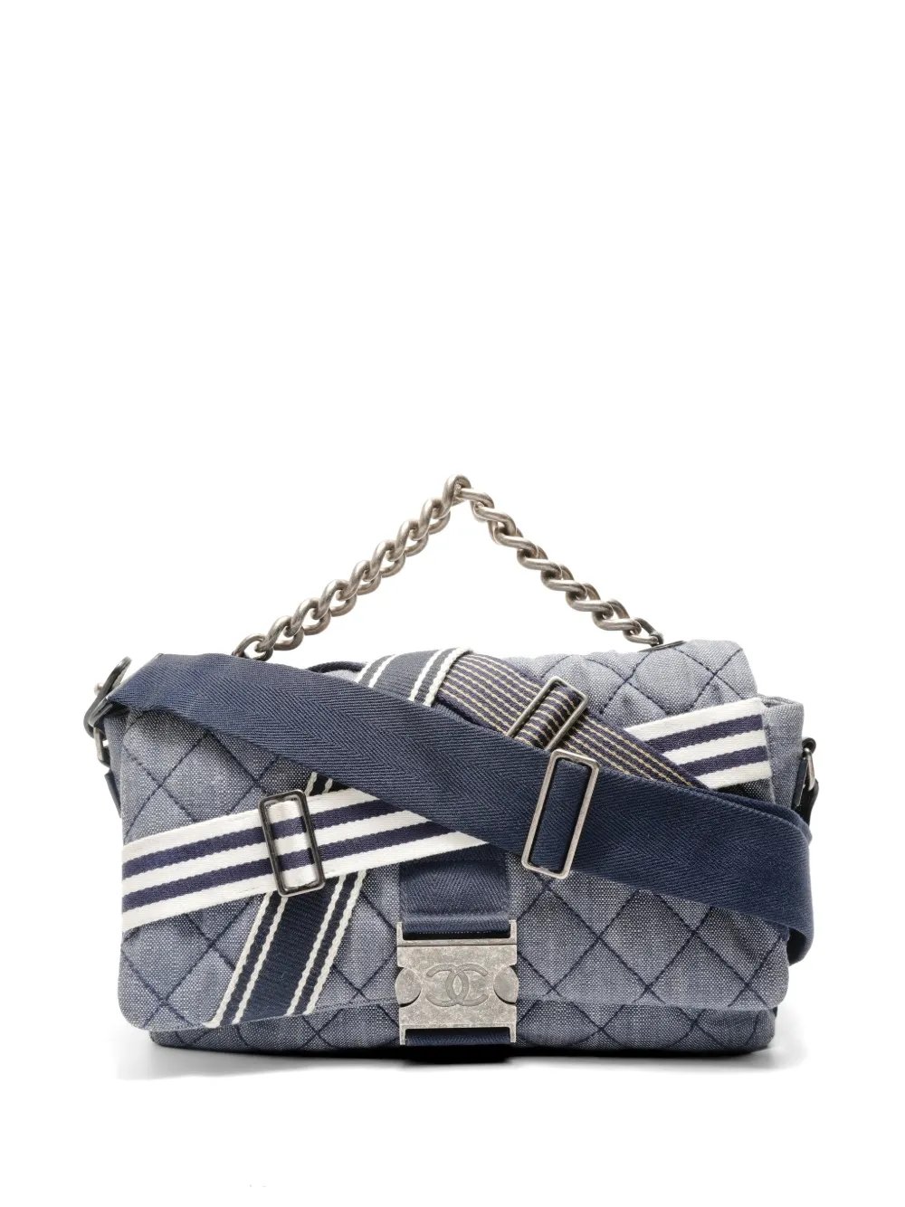 2016 quilted denim messenger bag