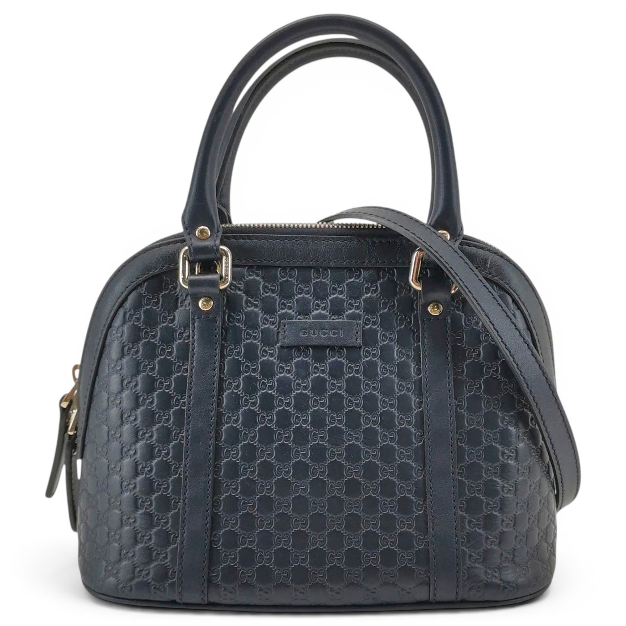 Dôme leather handbag