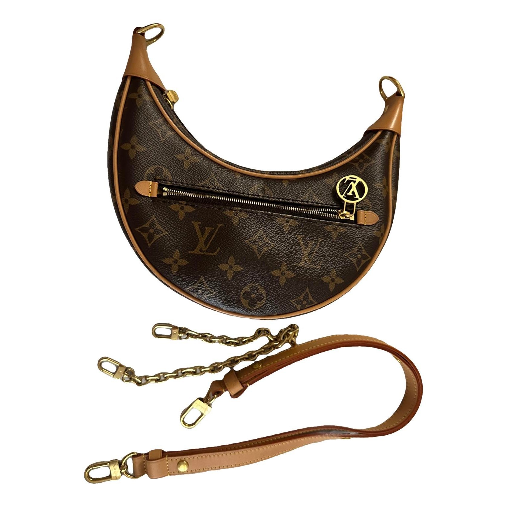 Loop leather handbag