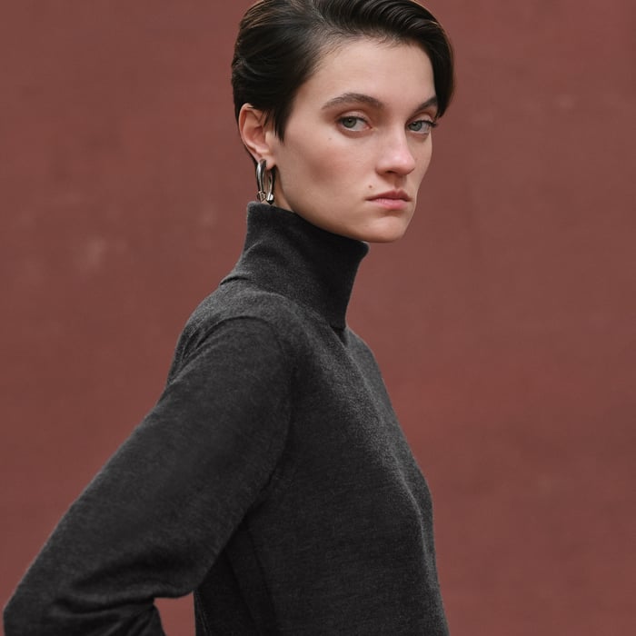 Gris Volcanique Tunic Dress