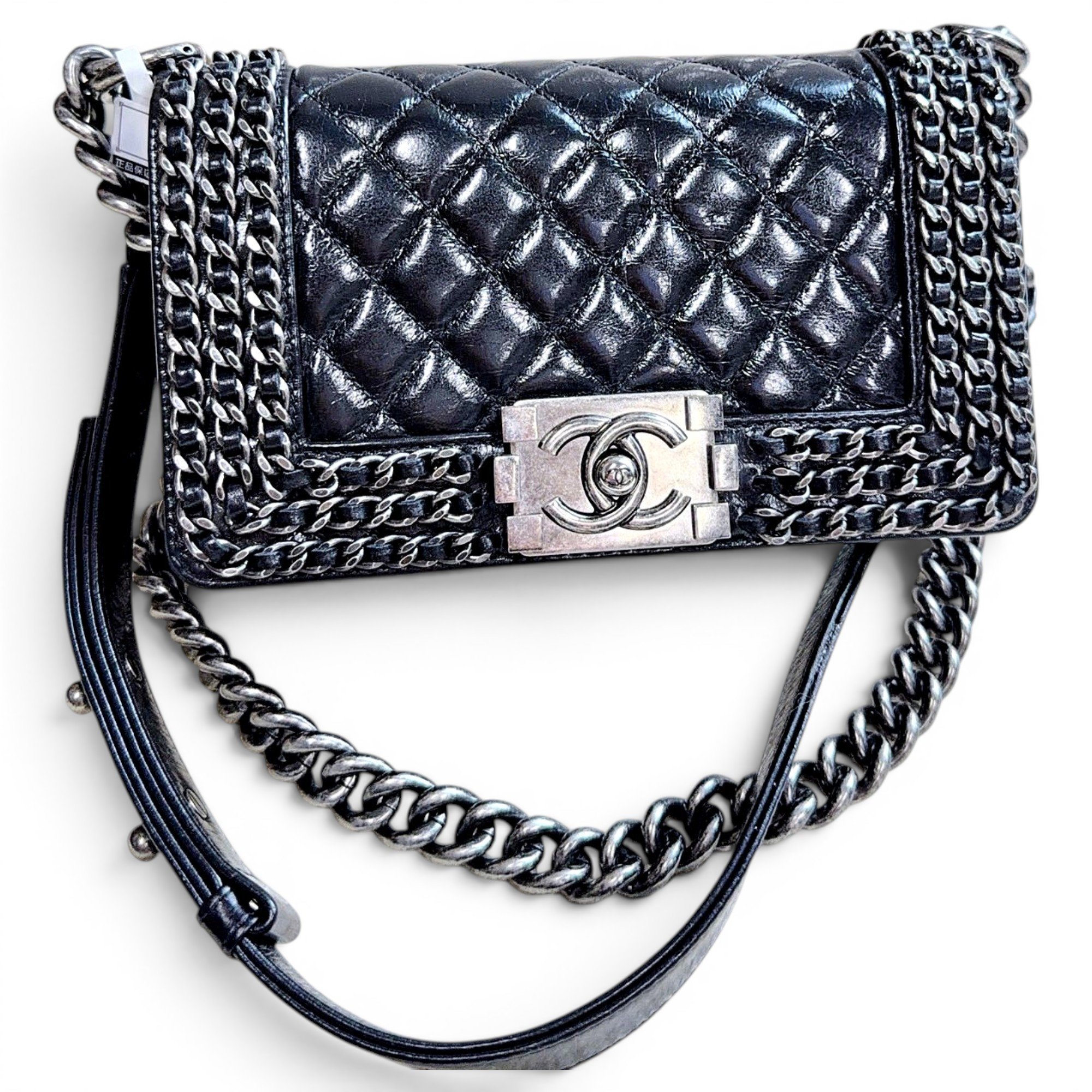 Boy leather crossbody bag
