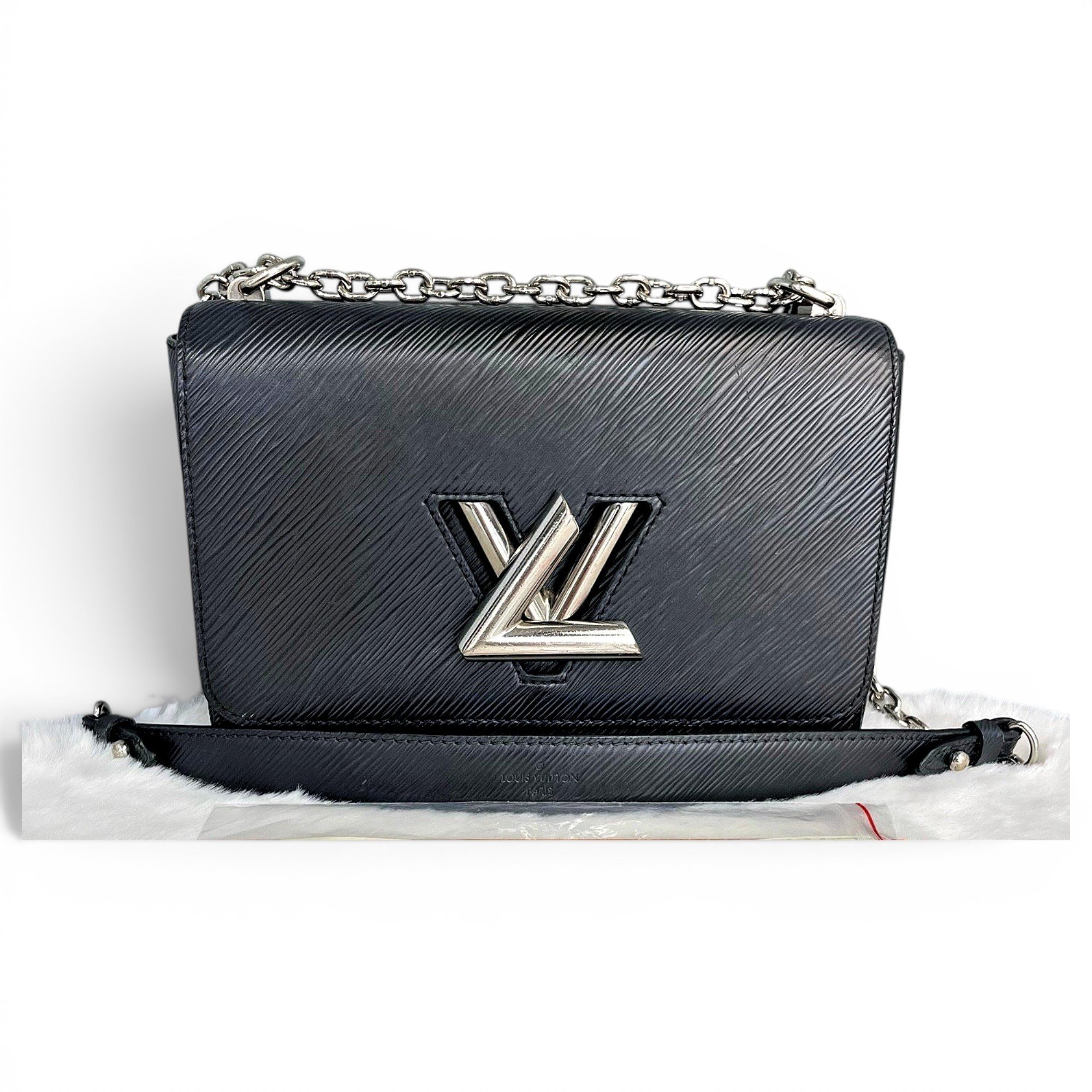 Twist leather handbag