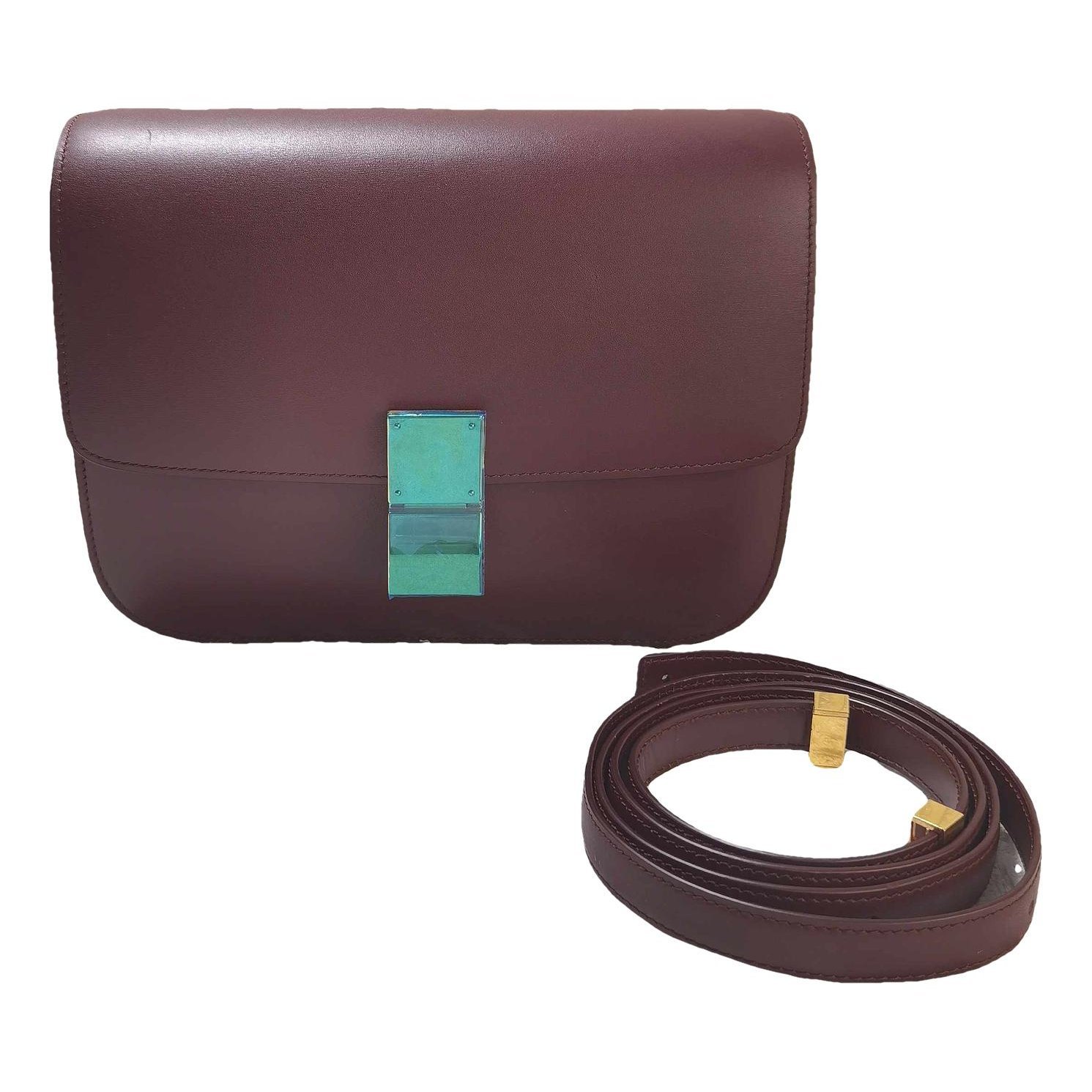 Classic leather crossbody bag