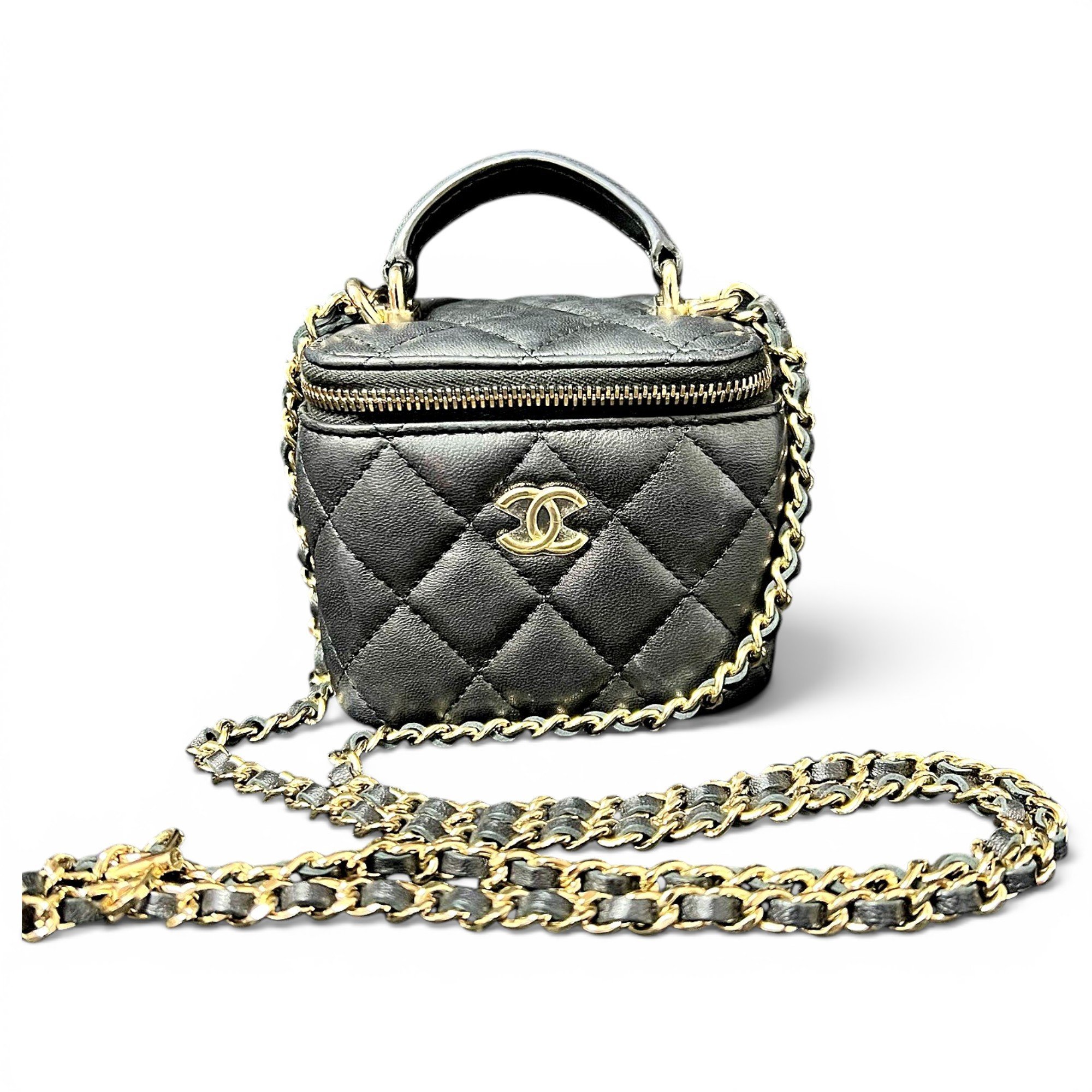 Trendy CC Vanity leather mini bag