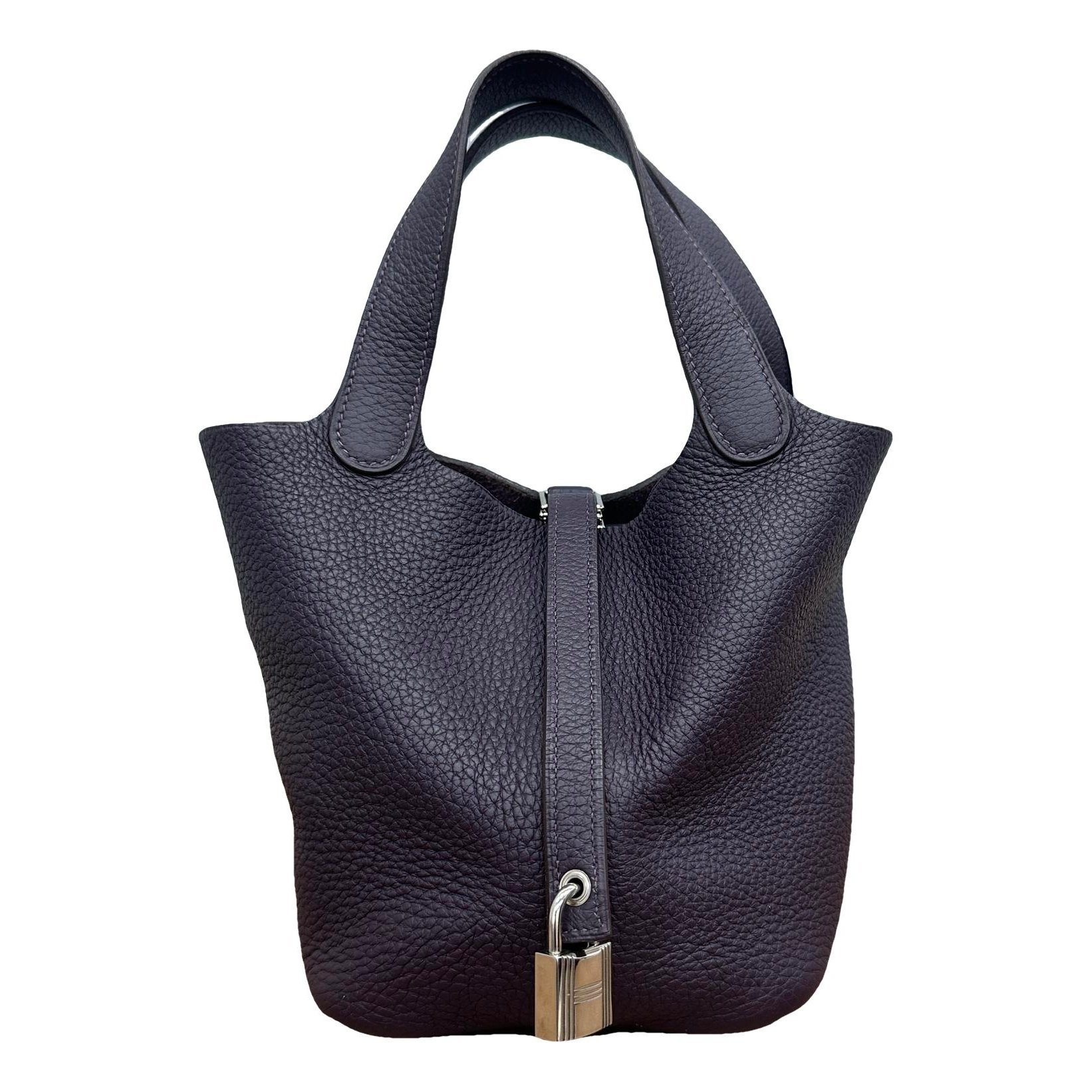 Picotin leather handbag
