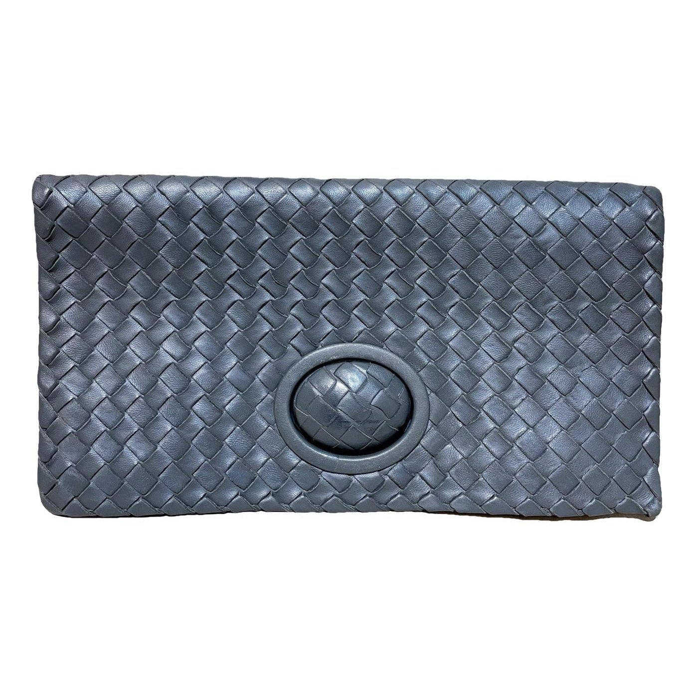 Leather clutch bag