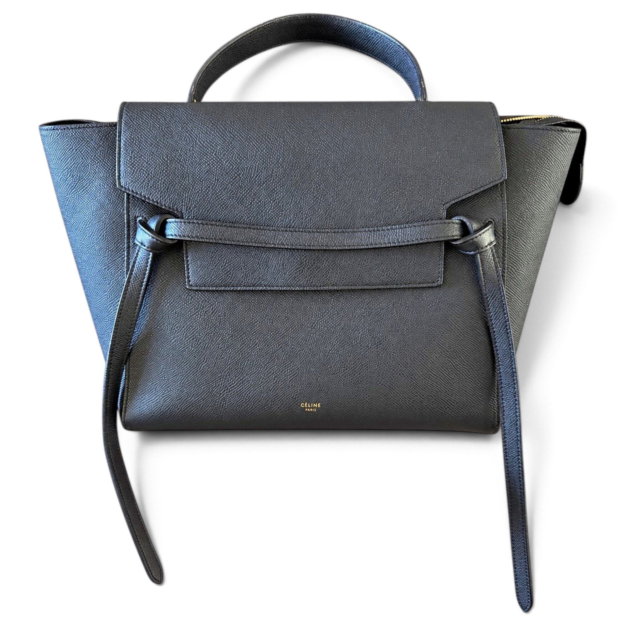 Belt leather handbag