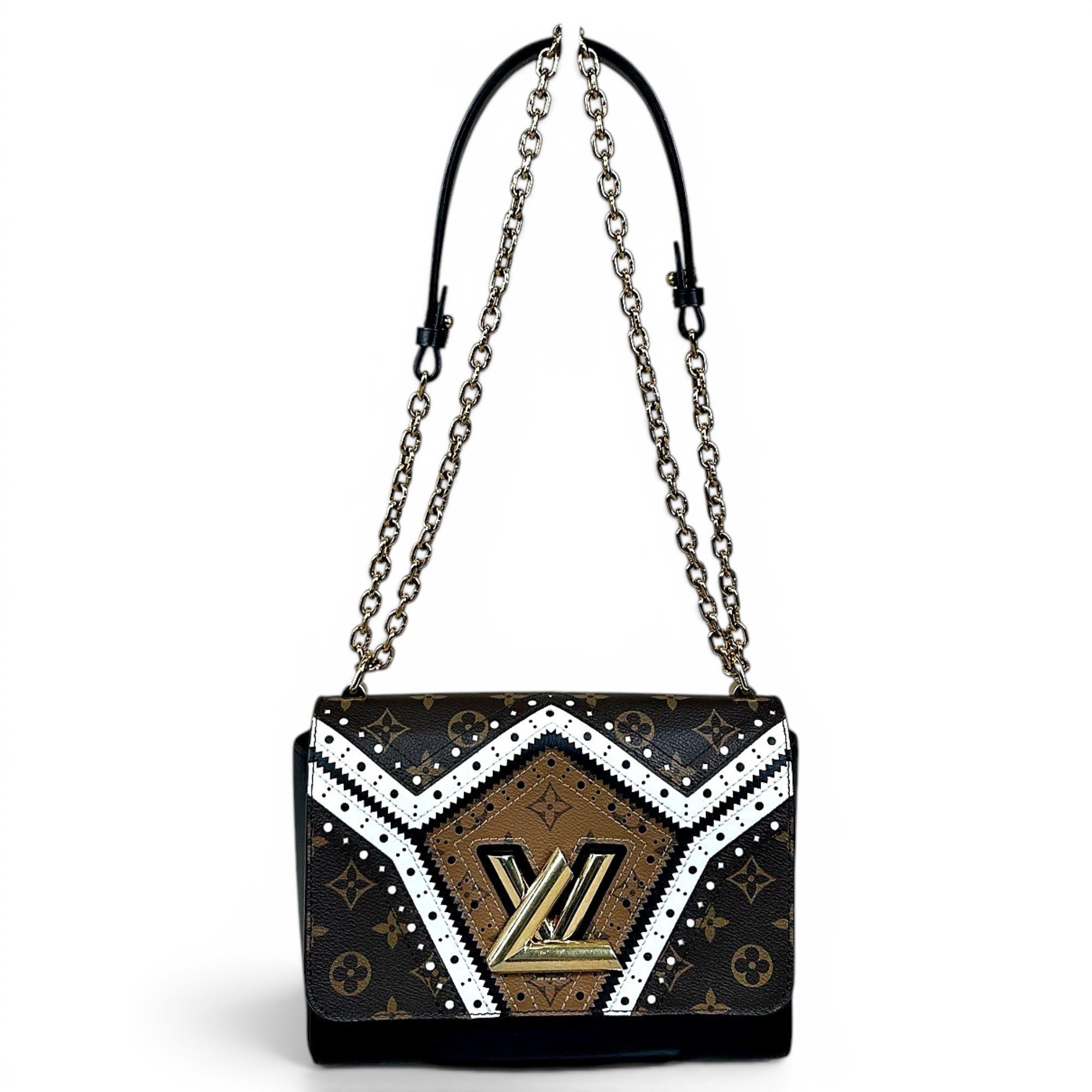 Twist leather handbag