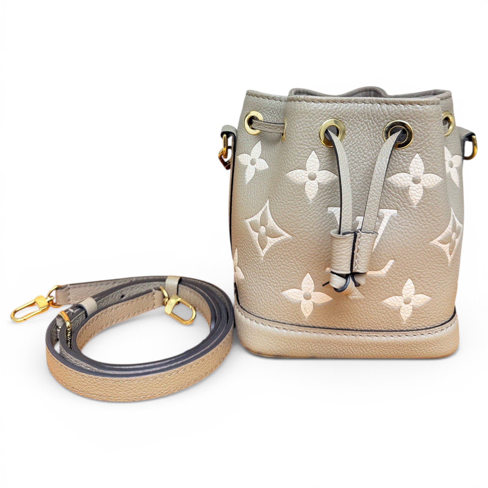 Nano Noé leather handbag