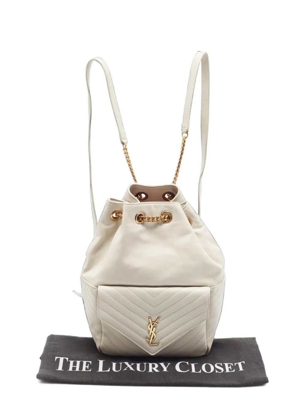 2021 Joe matelassé-effect leather backpack