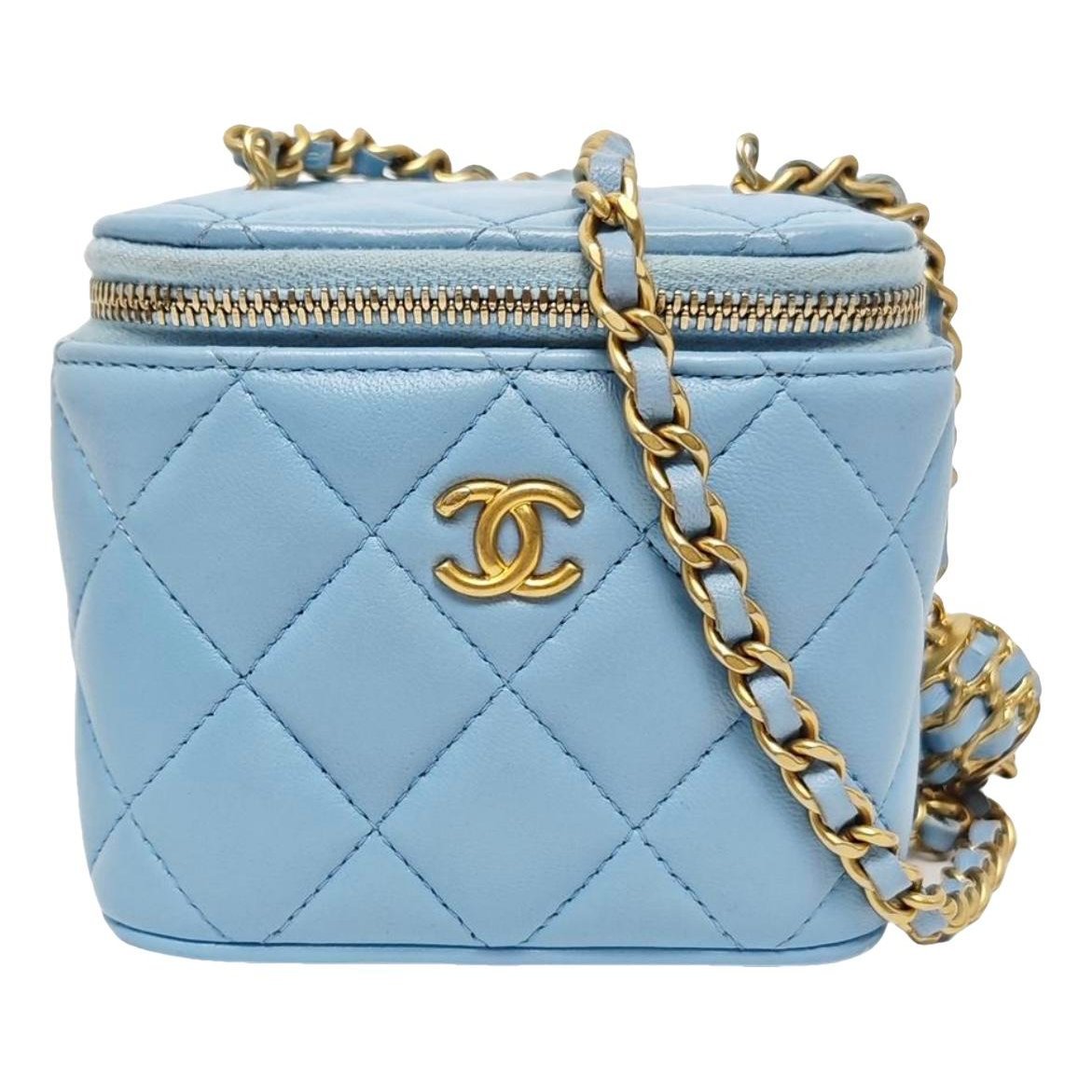 Trendy CC Vanity leather handbag