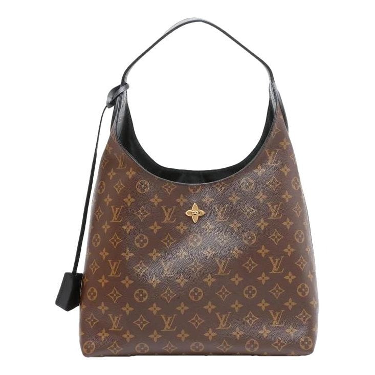 Flower Hobo leather handbag