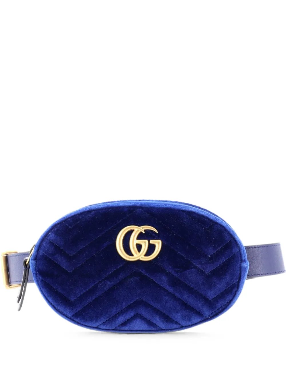GG Marmont Matelasse Velvet belt bag
