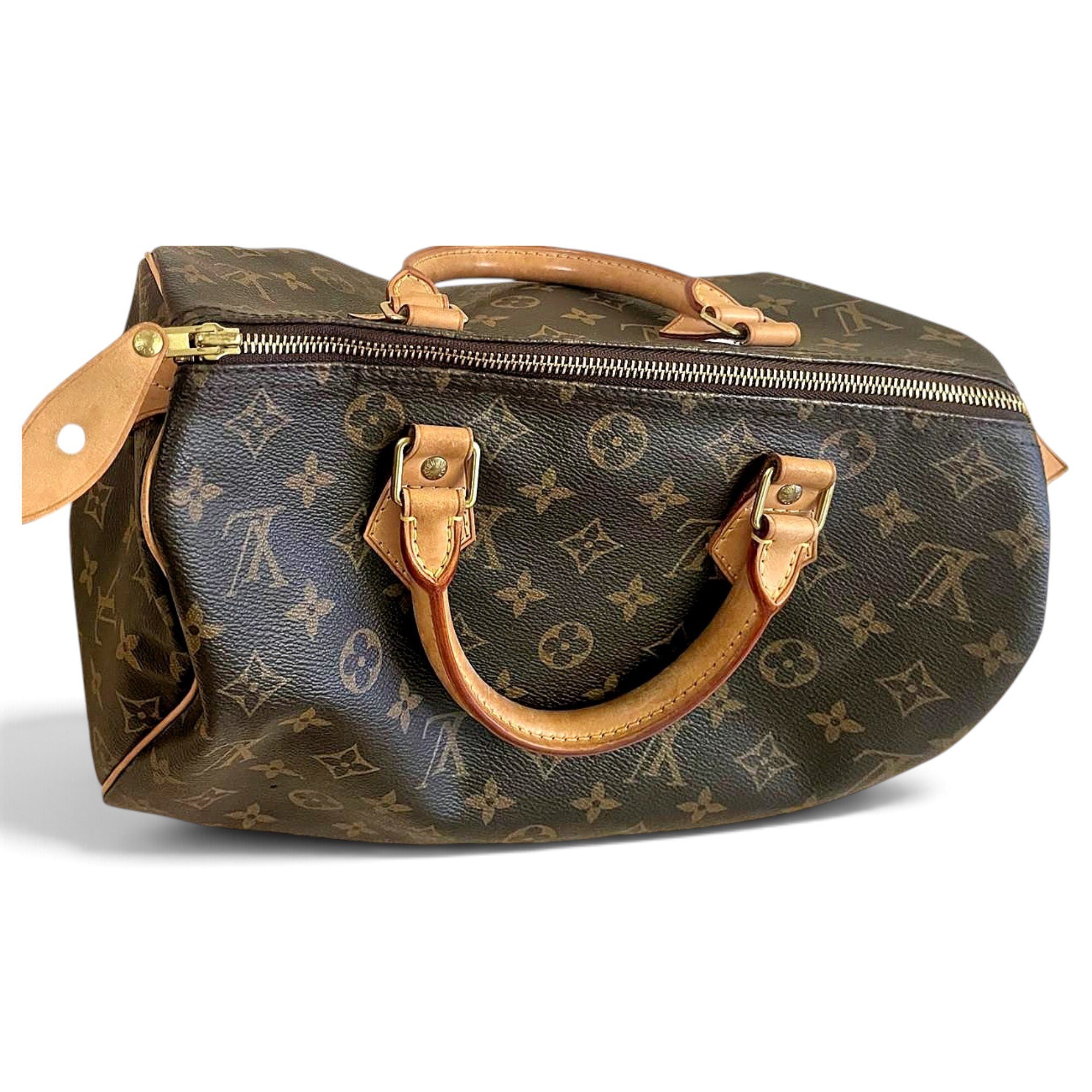 Speedy leather handbag