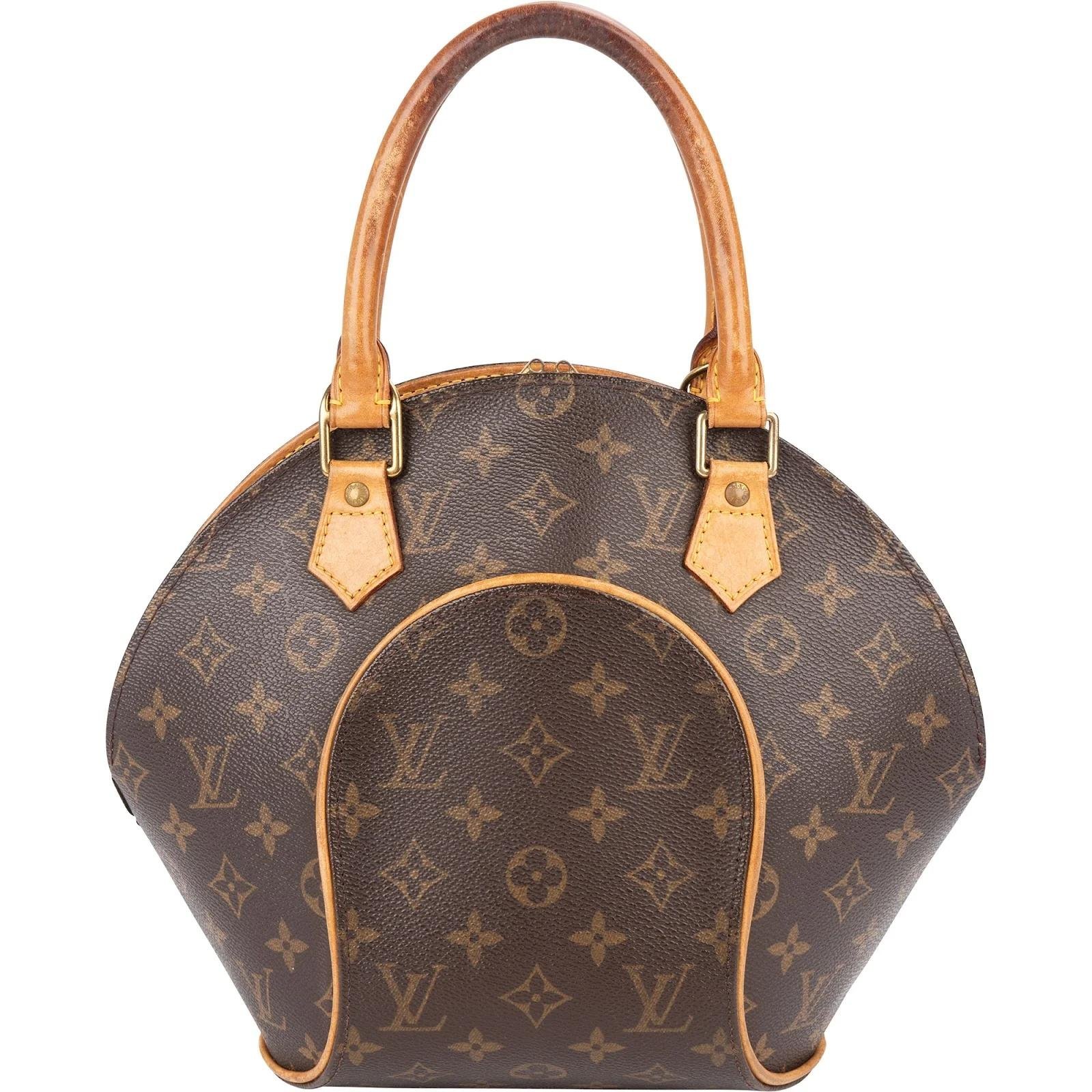 Ellipse leather handbag