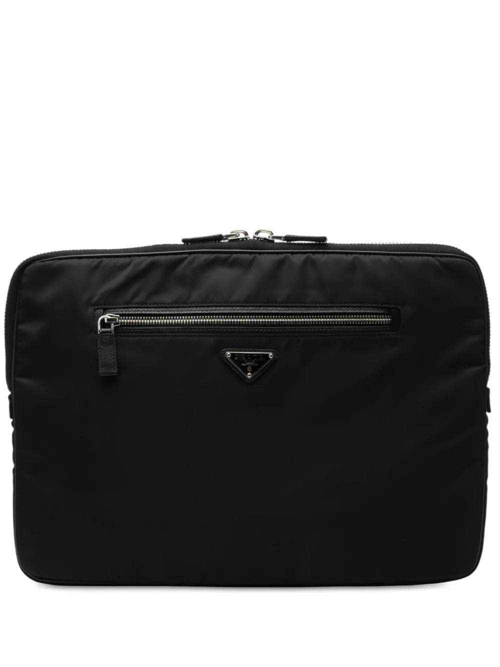 2013-2026 Saffiano Trimmed Tessuto Laptop Case clutch bag