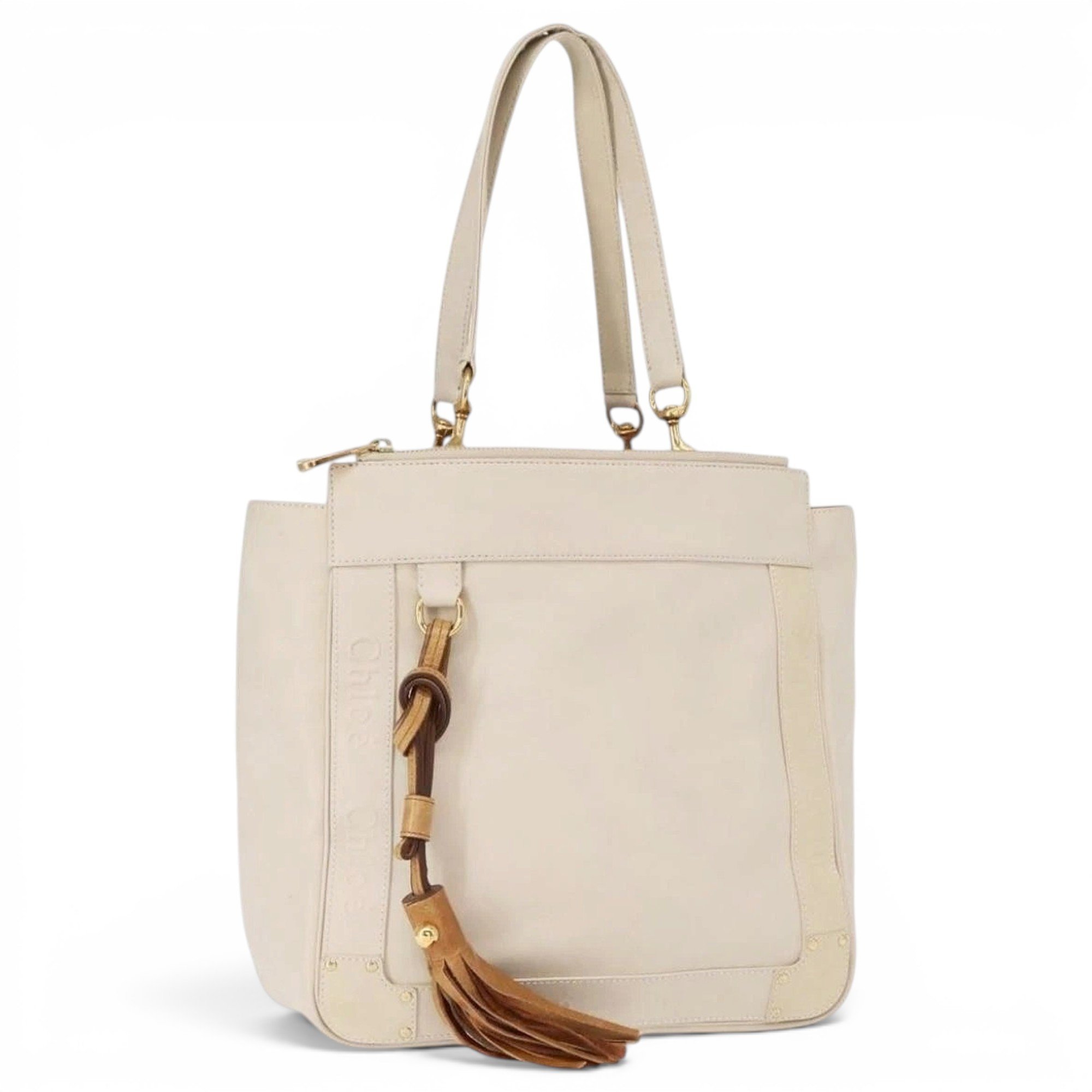 Leather tote
