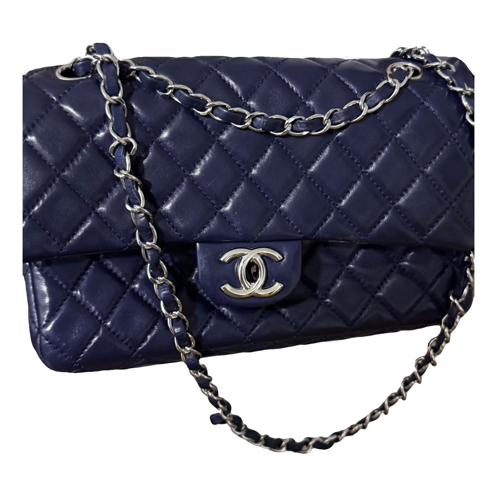Leather clutch bag