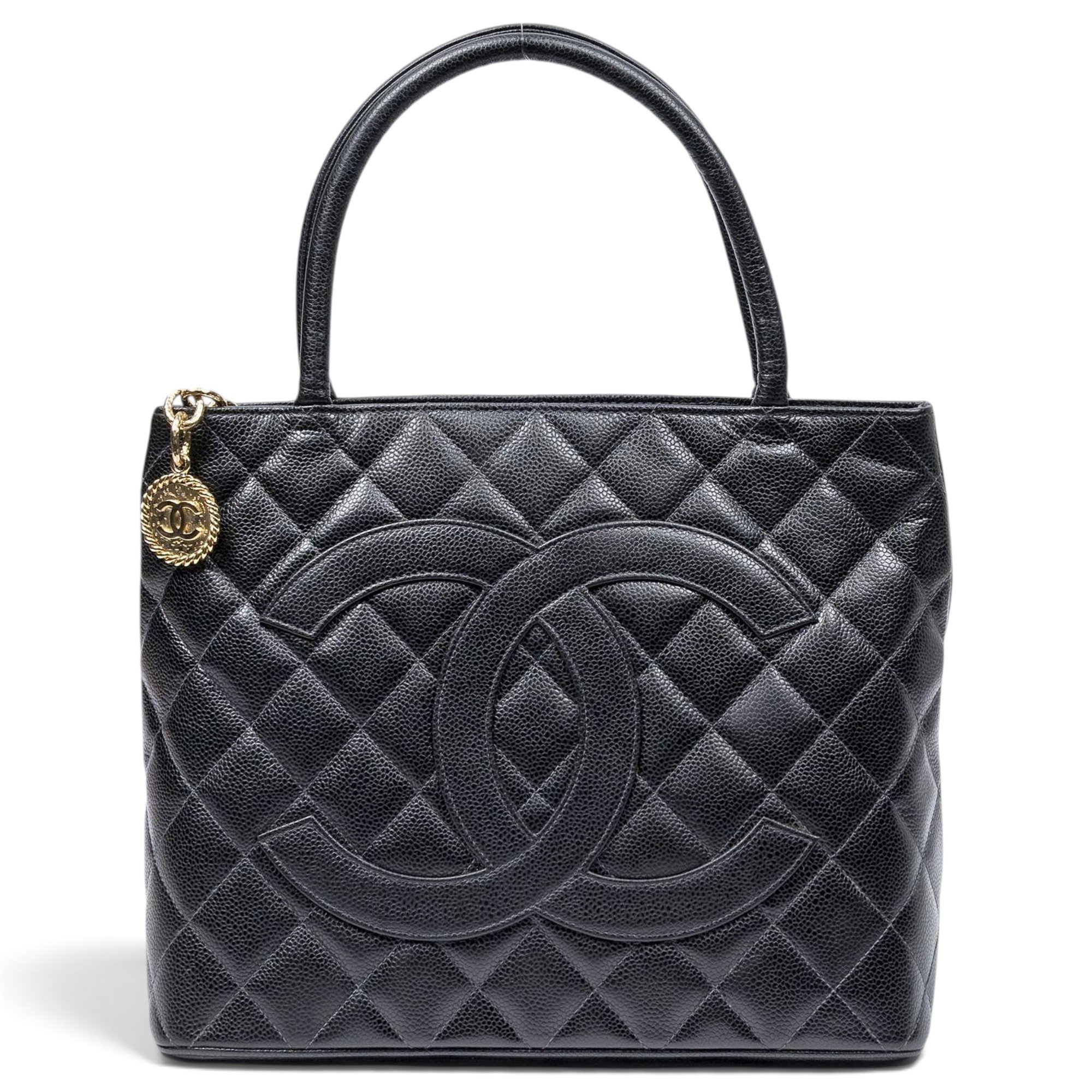Médaillon leather tote