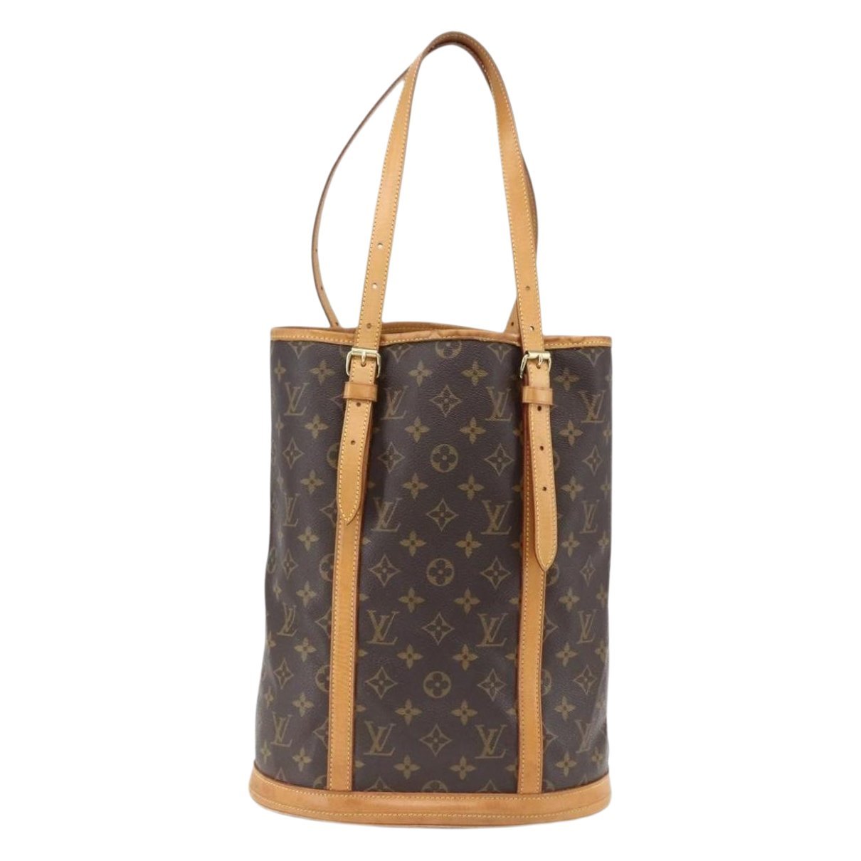 Bucket leather handbag