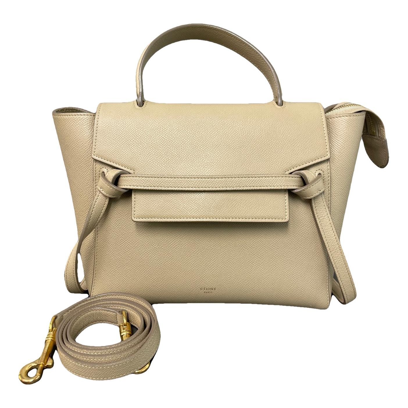 Belt leather handbag