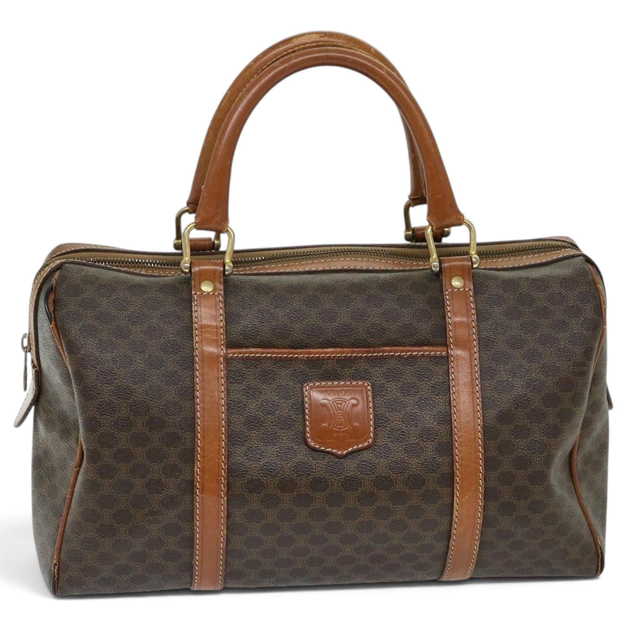 Leather bowling bag