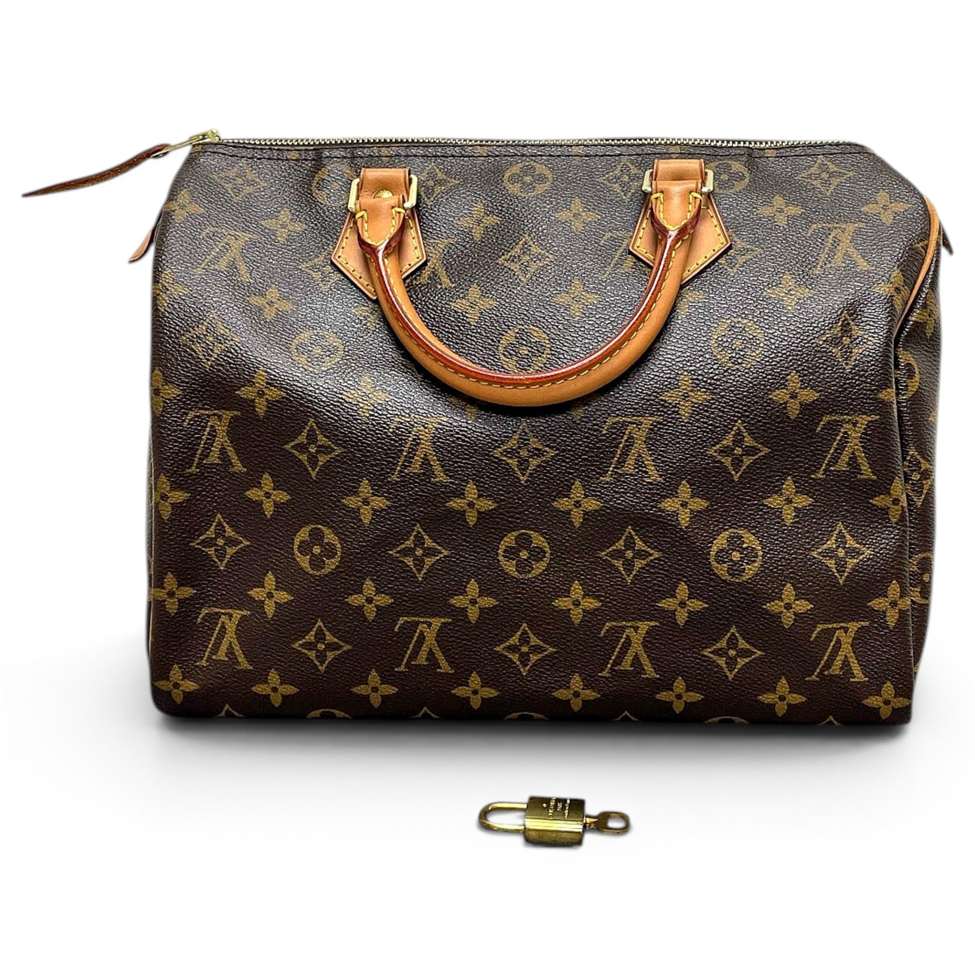 Speedy leather handbag