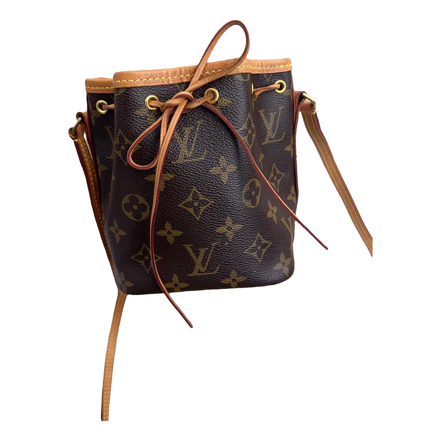 Nano Noé leather handbag