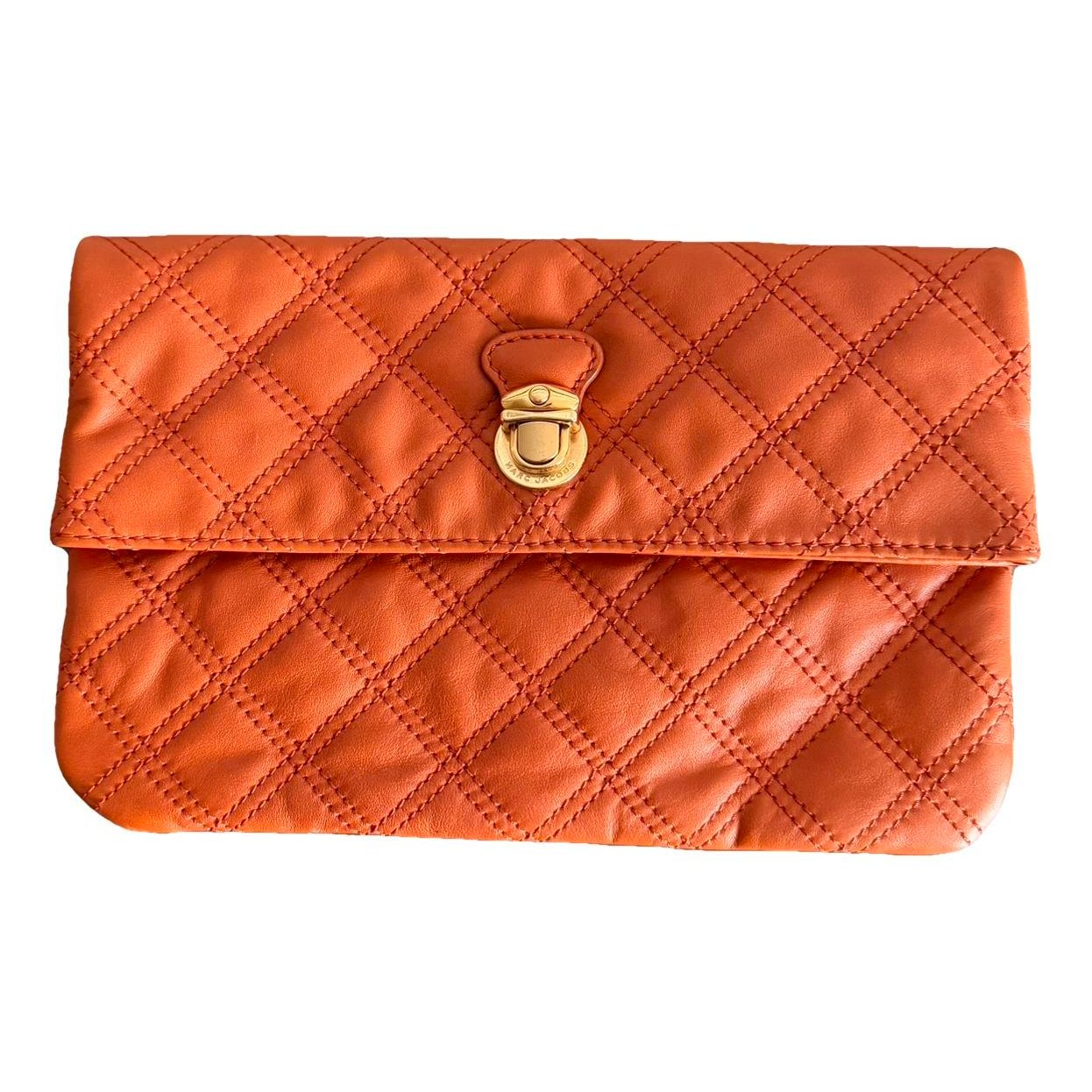 Leather clutch bag