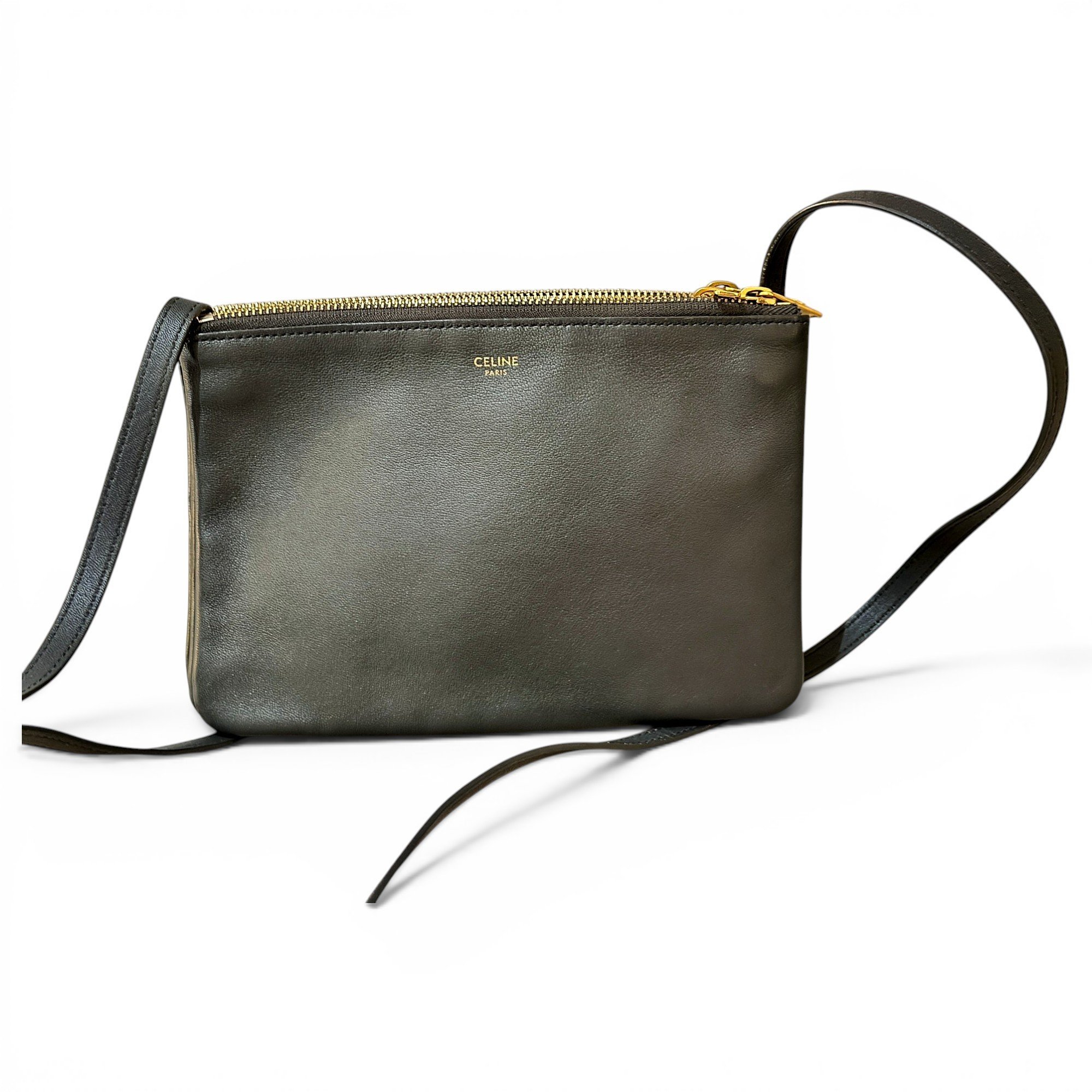 Trio leather crossbody bag
