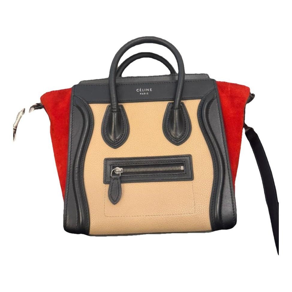 Nano Luggage leather crossbody bag