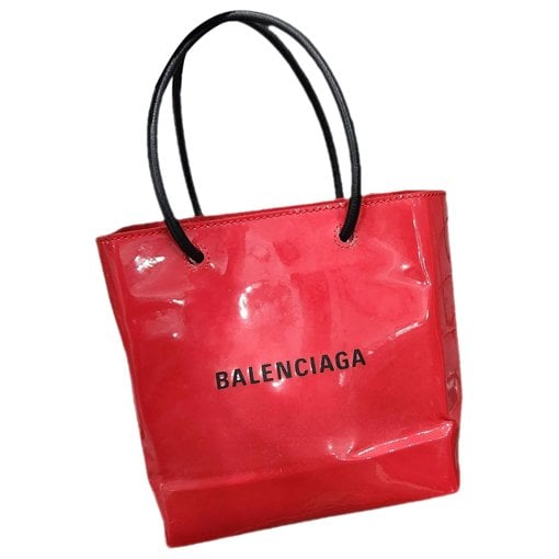 Shopping Phone Holder patent leather tote