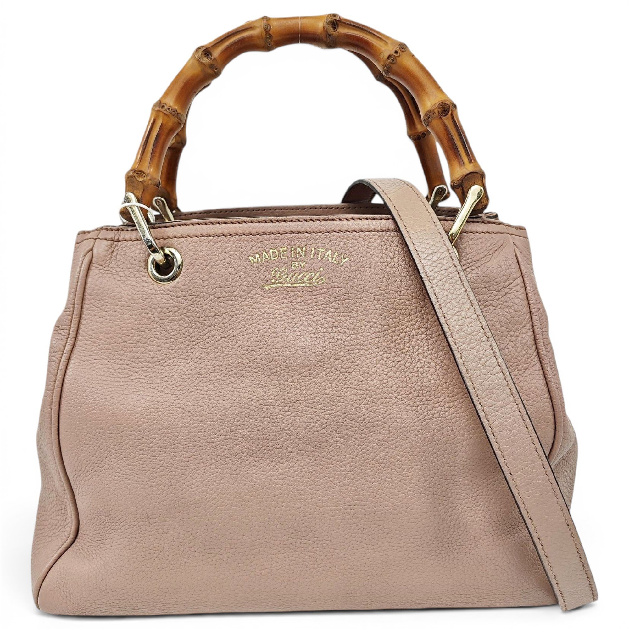 Bamboo Shopper leather tote