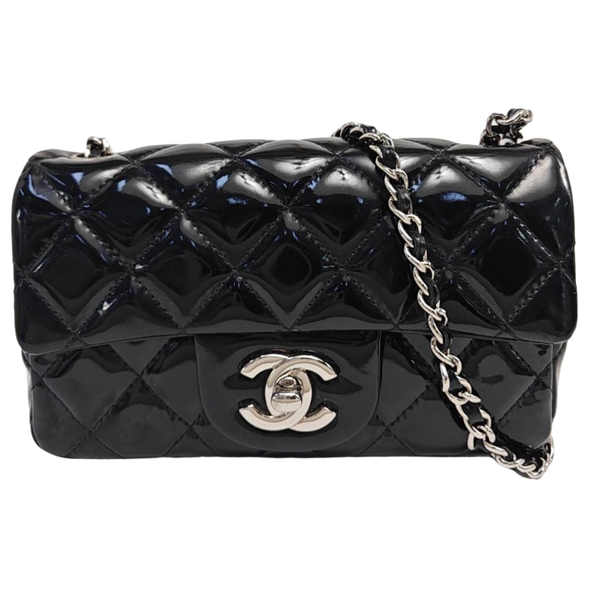 Patent leather mini bag