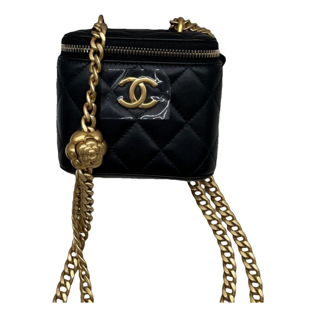 Vanity leather handbag