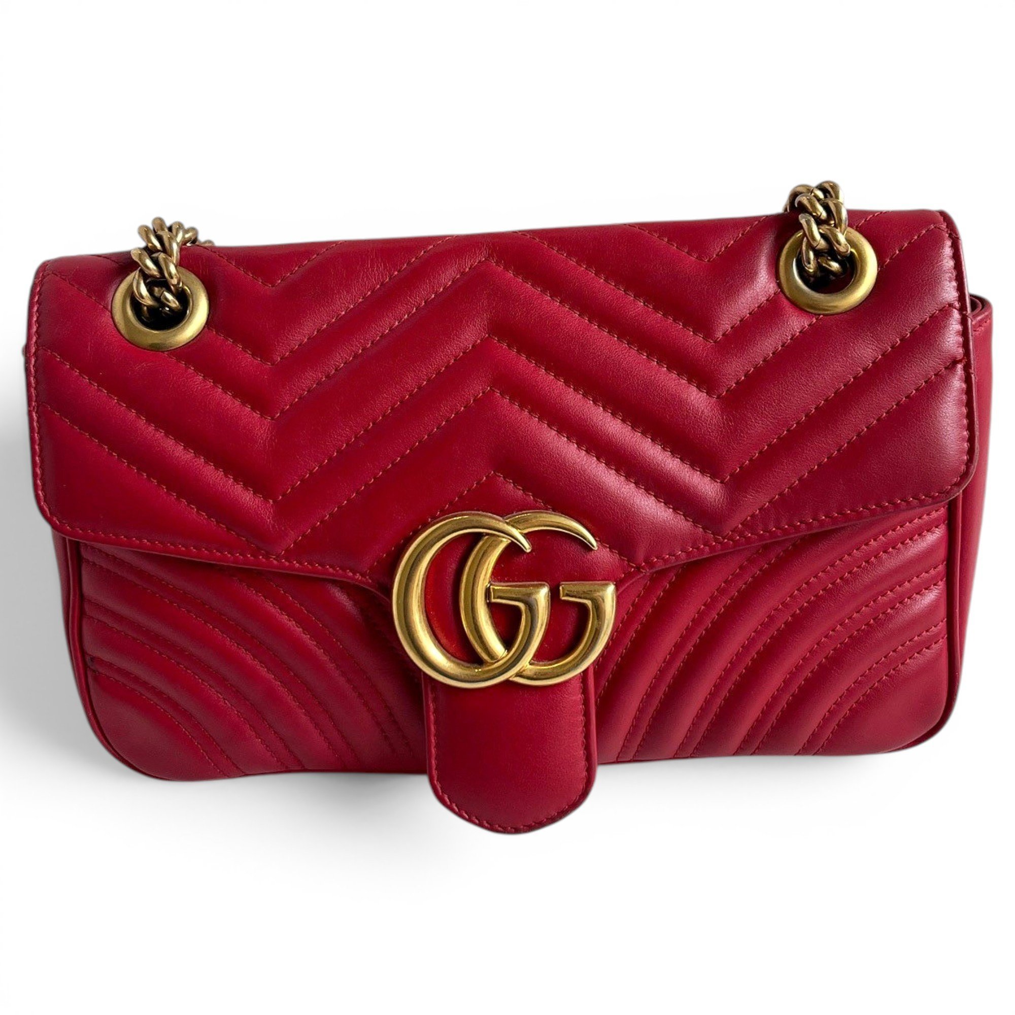 GG Marmont Flap leather crossbody bag