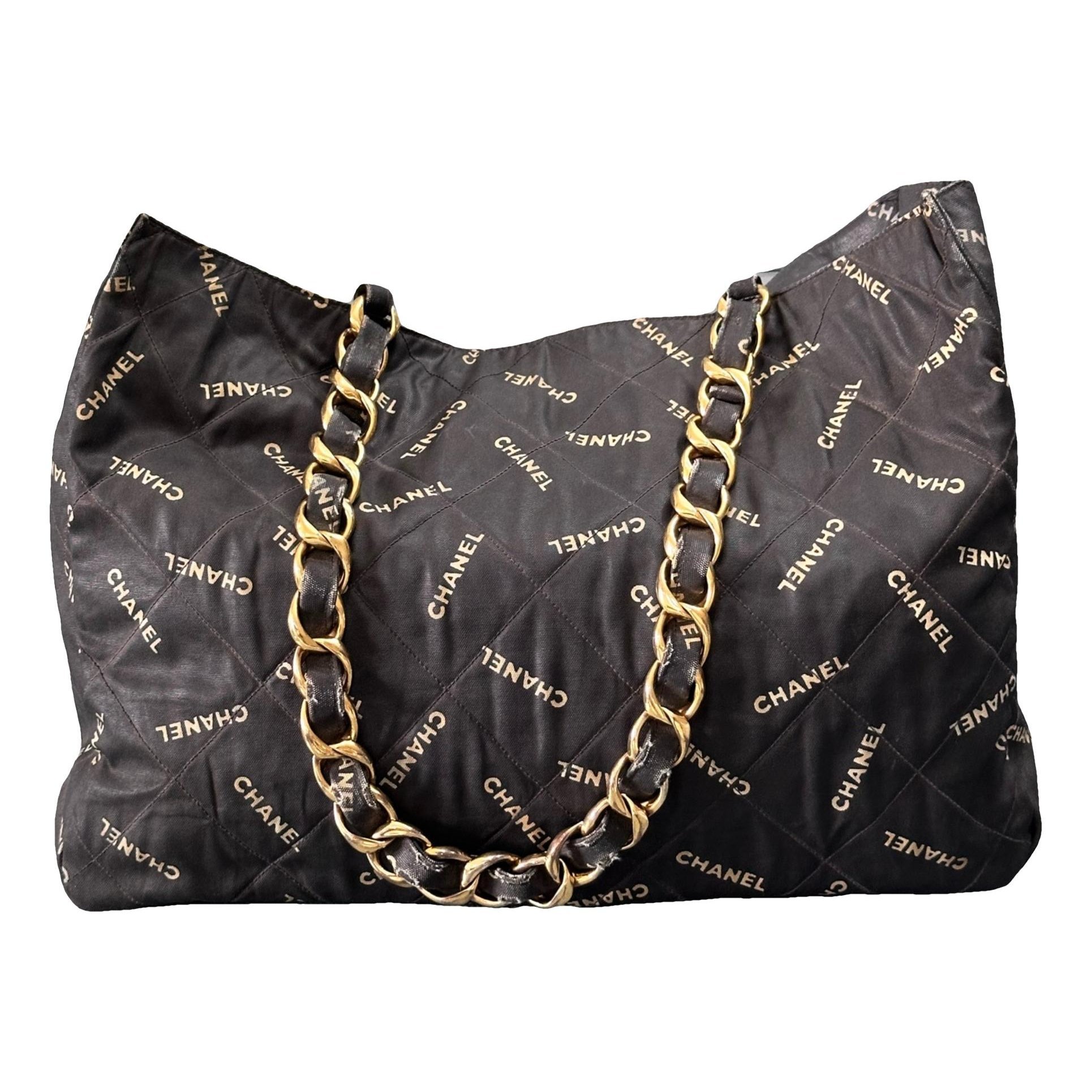 Vintage CC Chain cloth tote