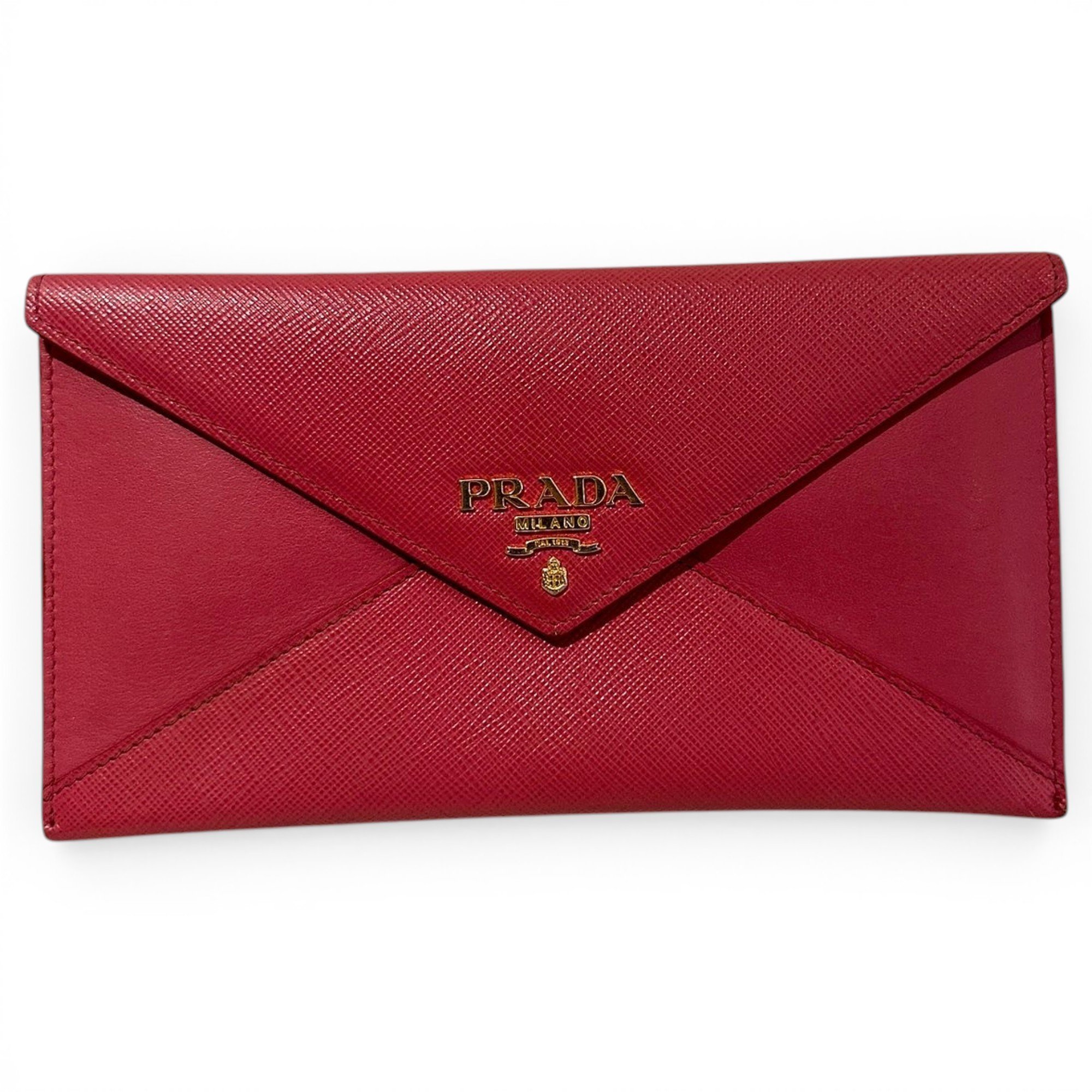 Leather clutch bag
