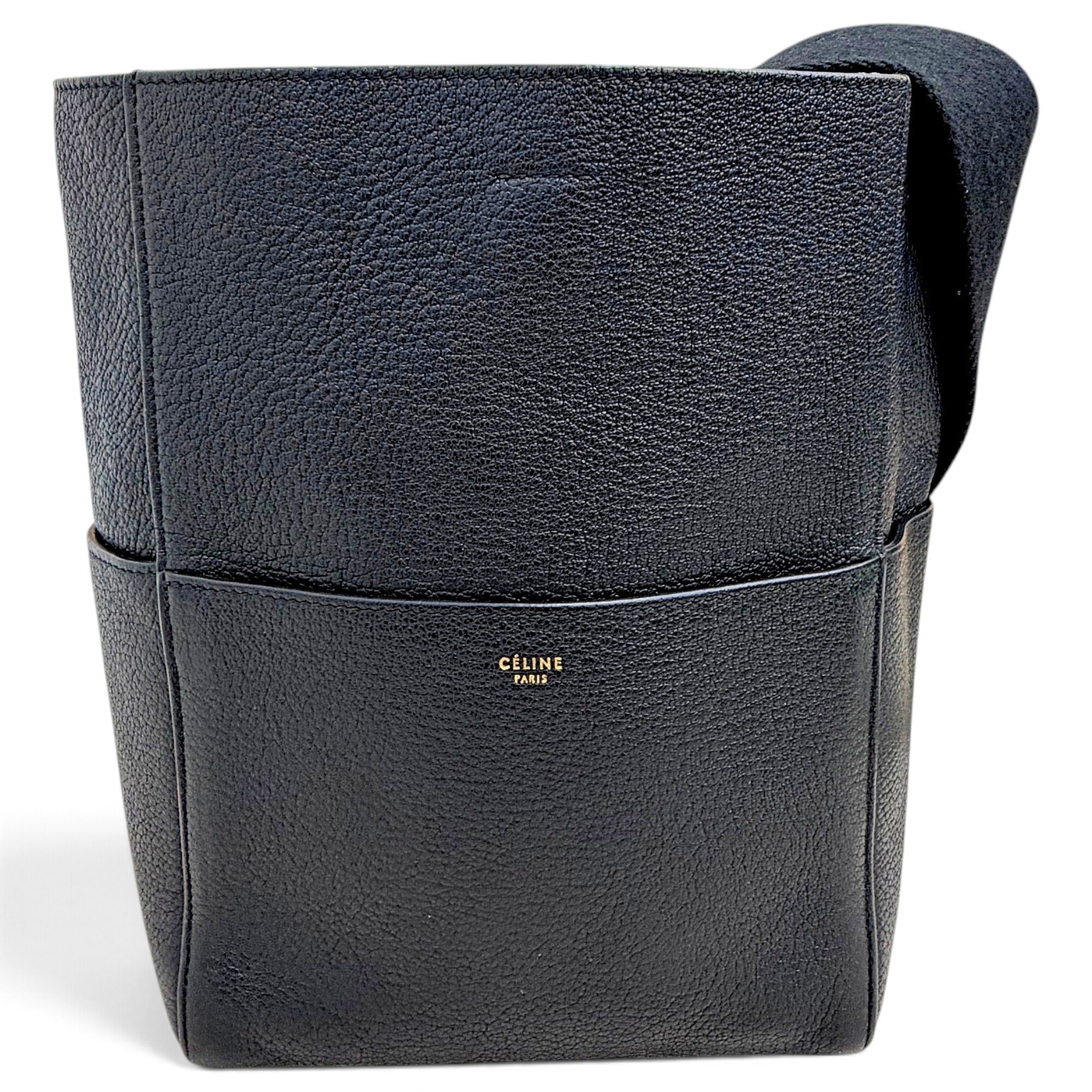 Seau Sangle leather handbag