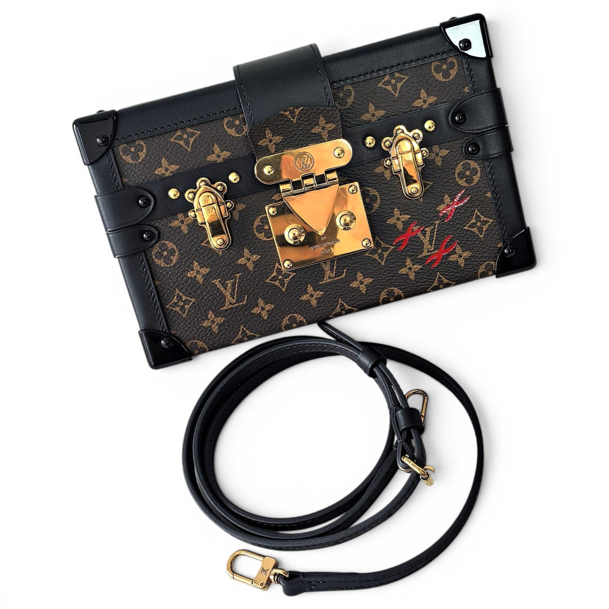 Louis Vuitton Petite Malle leather handbag
