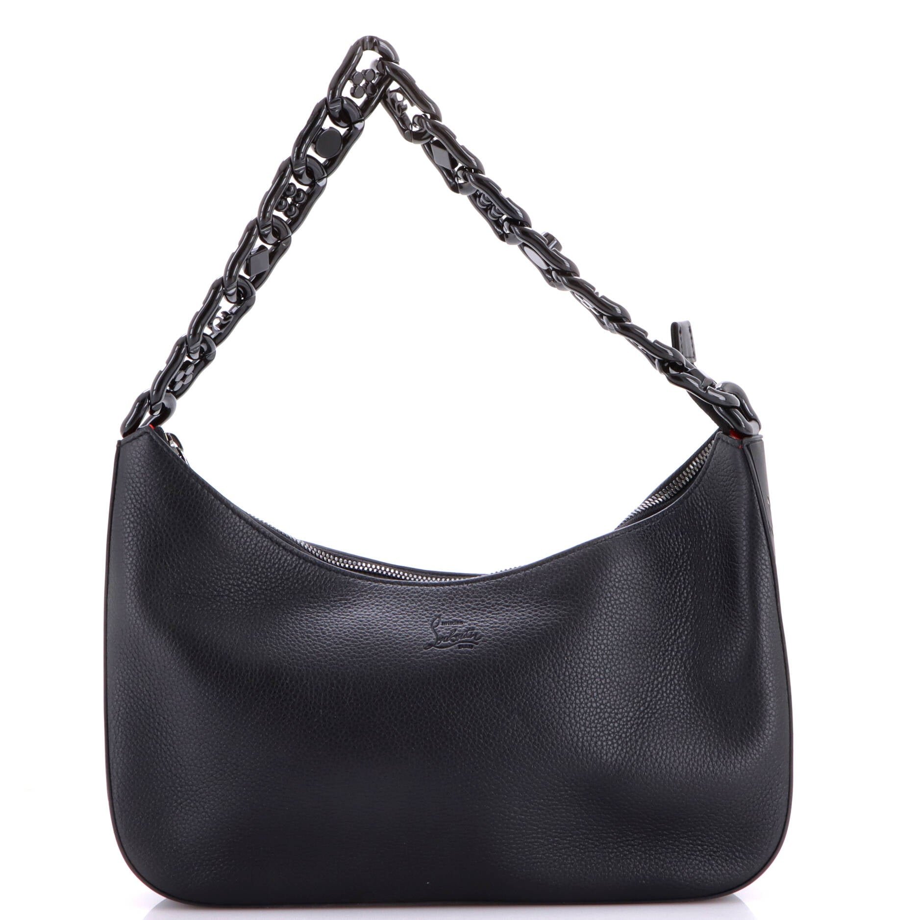 Loubila Chain Shoulder Bag Leather Large