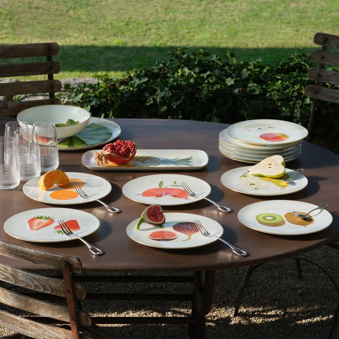 Sans Coloris Kaorumi Set Of 6 Dessert Plates