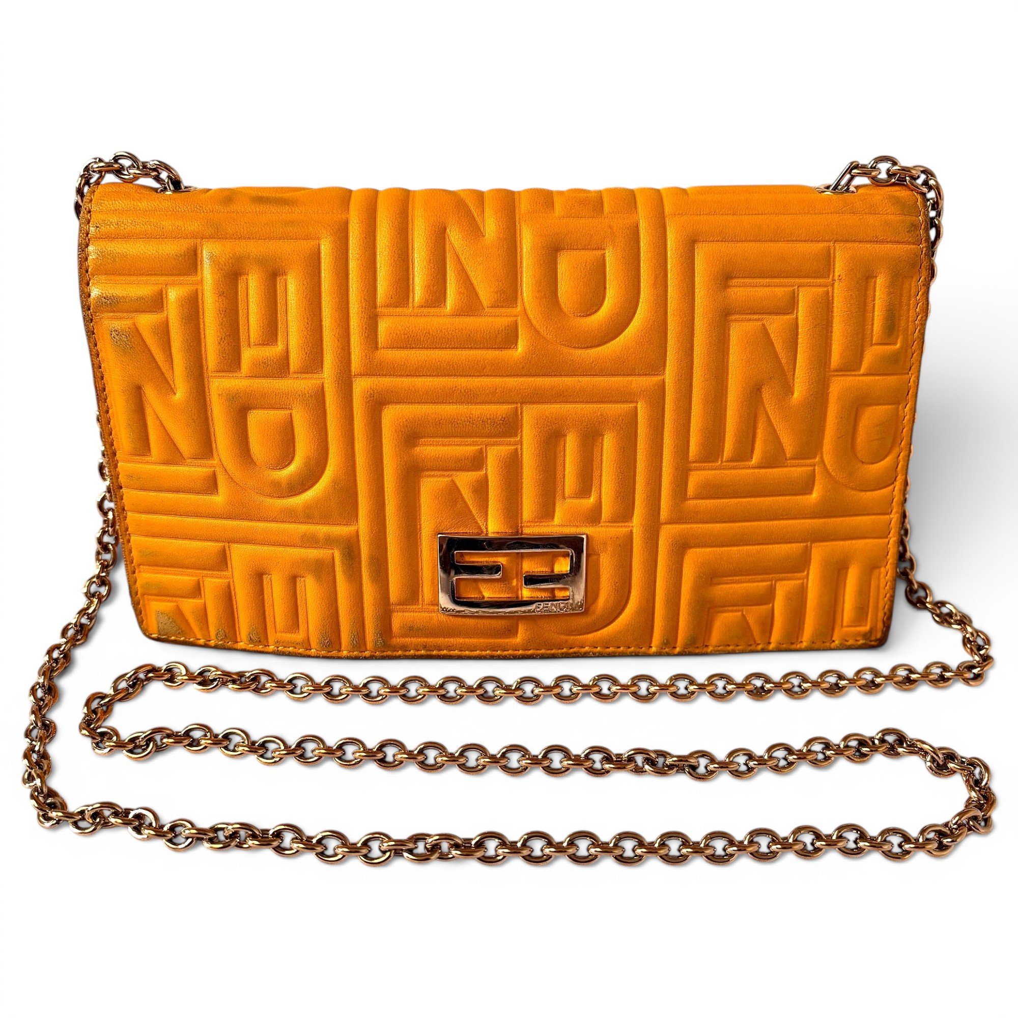 Baguette leather mini bag