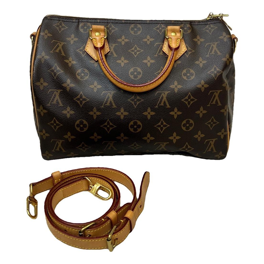 Speedy leather handbag