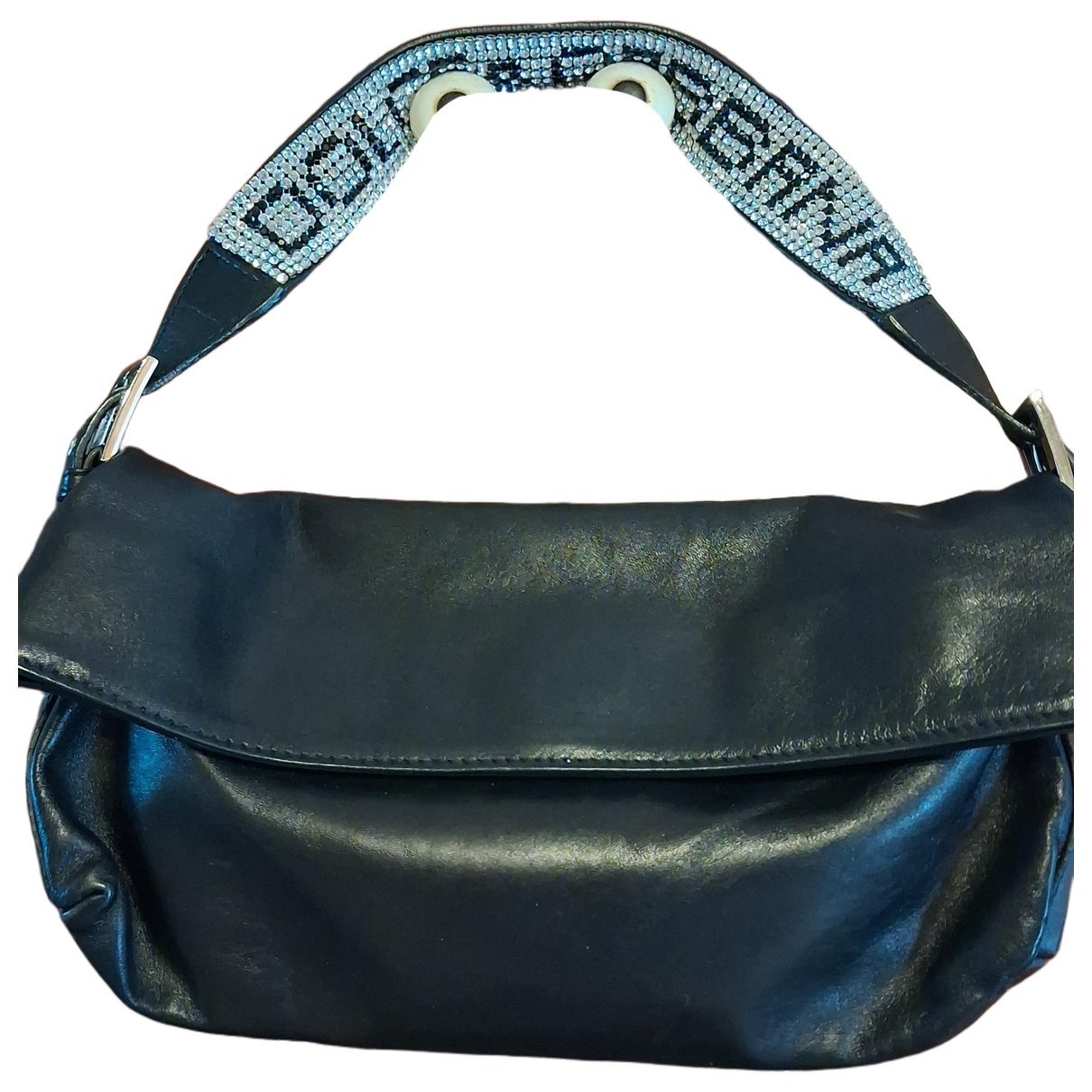 Leather clutch bag