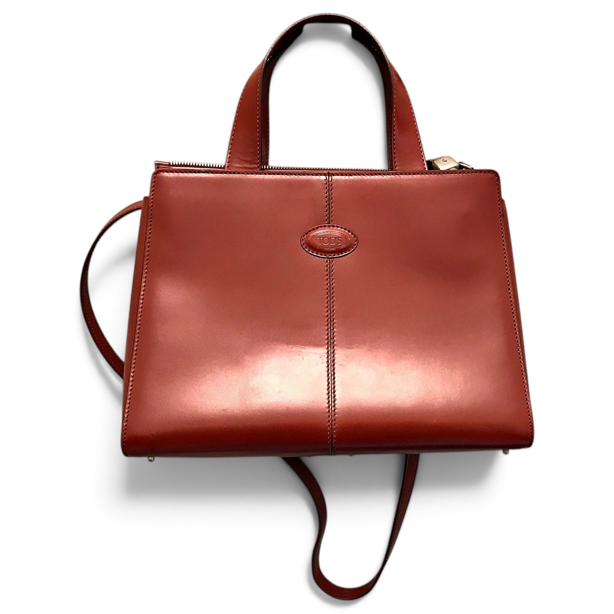 D Bag leather handbag