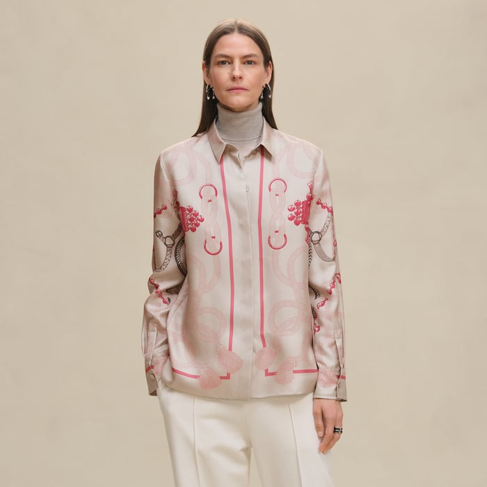 Beige Avoine "Palefroi Remix" Classic Shirt