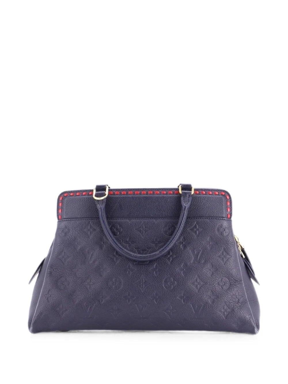 Vosges Handbag Whipstitch Monogram Empreinte Leather MM satchel